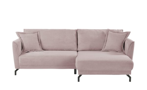 bobb Ecksofa  Yolanda ¦ rosa/pink ¦ Maße (cm): B: 257 H: 94 T: 174 Polstermöbel > Sofas > Ecksofas - Höffner