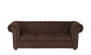 Sofa   Chester ¦ braun ¦ Maße (cm): B: 215 H: 77 T: 94 Polstermöbel > Sofas > 3-Sitzer - Höffner