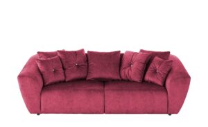 smart Big Sofa  Krista ¦ rot ¦ Maße (cm): B: 250 H: 81 T: 106 Polstermöbel > Sofas > 2-Sitzer - Höffner