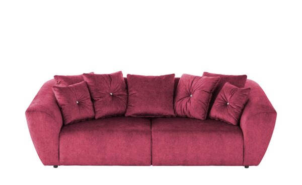 smart Big Sofa  Krista ¦ rot ¦ Maße (cm): B: 250 H: 81 T: 106 Polstermöbel > Sofas > 2-Sitzer - Höffner