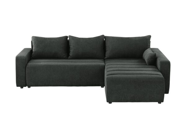 smart Ecksofa  Fania ¦ schwarz ¦ Maße (cm): B: 257 H: 72 T: 208 Polstermöbel > Sofas > Ecksofas - Höffner