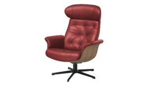 Sessel in Leder mit Knopfnaht Timeout ¦ rot ¦ Maße (cm): B: 80 H: 101 T: 81 Polstermöbel > Sessel > Relaxsessel - Höffner
