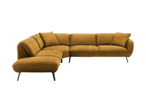 medium Ecksofa  Ventus ¦ gelb ¦ Maße (cm): B: 304 T: 246 Polstermöbel > Sofas > Ecksofas - Höffner