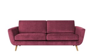 SOHO Sofa  Smilla ¦ rot ¦ Maße (cm): B: 217 H: 85 T: 93 Polstermöbel > Sofas > 3-Sitzer - Höffner