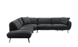 medium Ecksofa  Ventus ¦ schwarz ¦ Maße (cm): B: 304 T: 246 Polstermöbel > Sofas > Ecksofas - Höffner