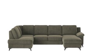 uno Wohnlandschaft  Boom ¦ grün ¦ Maße (cm): B: 309 H: 90 T: 170 Polstermöbel > Sofas > Schlafsofas - Höffner