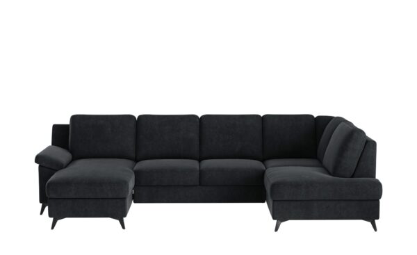 uno Wohnlandschaft  Boom ¦ schwarz ¦ Maße (cm): B: 309 H: 90 T: 170 Polstermöbel > Sofas > Wohnlandschaften - Höffner