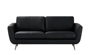 SOHO Ledersofa  Smilla ¦ schwarz ¦ Maße (cm): B: 197 H: 85 T: 93 Polstermöbel > Sofas > 2-Sitzer - Höffner