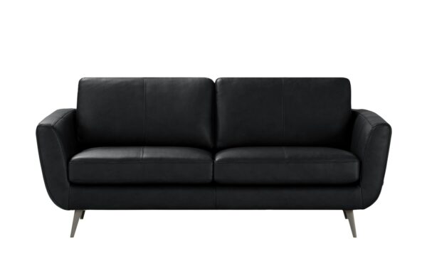 SOHO Ledersofa  Smilla ¦ schwarz ¦ Maße (cm): B: 197 H: 85 T: 93 Polstermöbel > Sofas > 2-Sitzer - Höffner