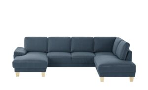 smart Wohnlandschaft  Atara ¦ blau ¦ Maße (cm): B: 303 H: 80 T: 200 Polstermöbel > Sofas > Wohnlandschaften - Höffner