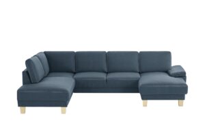 smart Wohnlandschaft  Atara ¦ blau ¦ Maße (cm): B: 303 H: 80 T: 200 Polstermöbel > Sofas > Wohnlandschaften - Höffner