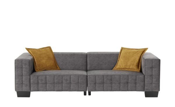 smart Big Sofa  Delilah ¦ grau ¦ Maße (cm): B: 255 H: 69 T: 106 Polstermöbel > Sofas > 2-Sitzer - Höffner