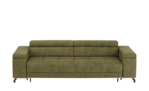 smart Big Sofa  Patricia ¦ grün ¦ Maße (cm): B: 250 H: 74 T: 108 Polstermöbel > Sofas > 3-Sitzer - Höffner