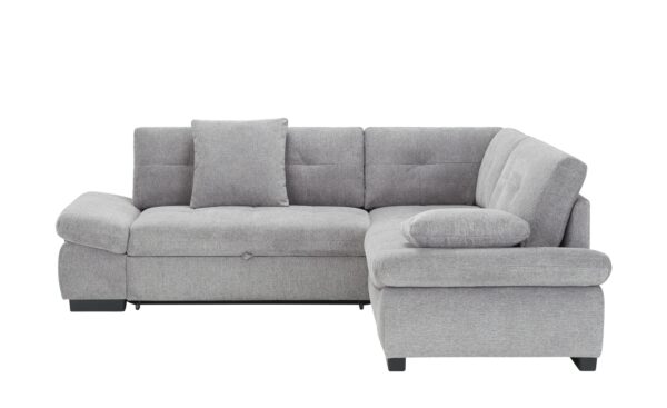 bobb Ecksofa  Lindsay ¦ grau ¦ Maße (cm): B: 255 H: 91 T: 225 Polstermöbel > Sofas > Ecksofas - Höffner