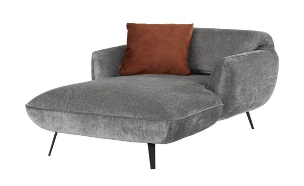 medium Longchair  Ventus ¦ grau ¦ Maße (cm): B: 118 H: 111 T: 174 Polstermöbel > Sessel > Relaxsessel - Höffner