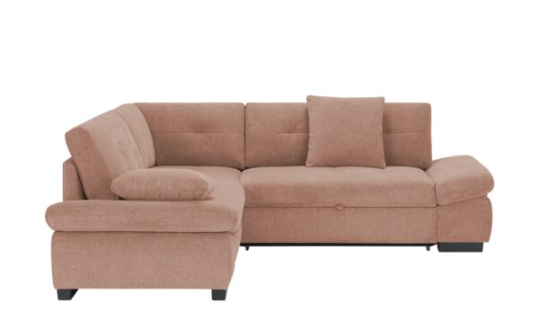 bobb Ecksofa  Lindsay ¦ orange ¦ Maße (cm): B: 225 H: 91 T: 255 Polstermöbel > Sofas > Ecksofas - Höffner