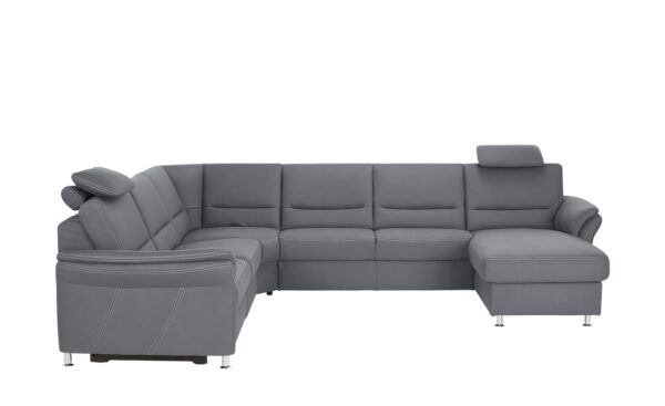 meinSofa Wohnlandschaft   Donald ¦ grau ¦ Maße (cm): B: 330 H: 89 T: 262 Polstermöbel > Sofas > Wohnlandschaften - Höffner