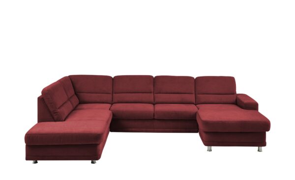 meinSofa Wohnlandschaft   Carina ¦ rot ¦ Maße (cm): B: 311 H: 85 T: 166 Polstermöbel > Sofas > Schlafsofas - Höffner