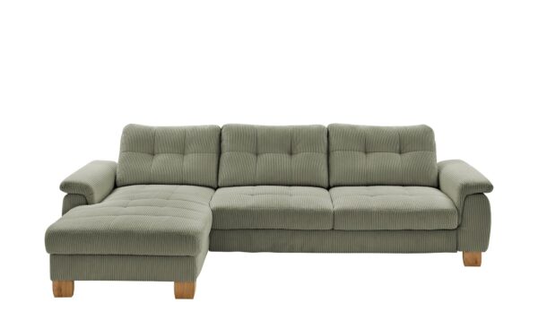 meinSofa Ecksofa  Cord Suna ¦ grün ¦ Maße (cm): B: 316 H: 86 T: 177 Polstermöbel > Sofas > Ecksofas - Höffner