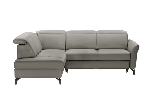 Ecksofa  Basel ¦ grau ¦ Maße (cm): B: 243 H: 100 T: 200 Polstermöbel > Sofas > Ecksofas - Höffner