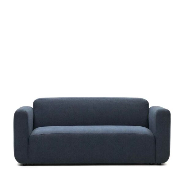 Zweiersofa Wohnzimmer modern in Dunkelblau Armlehnen