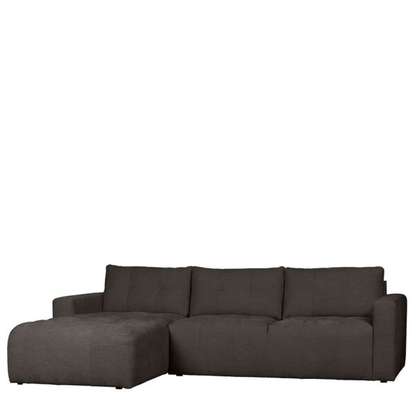 Sofaecke in Anthrazit mit drei Sitzplätzen 280 cm breit - 170 cm tief