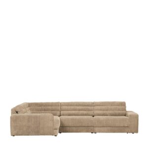 Eck Sofalandschaft in Beige Bezug aus Breitcord