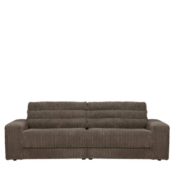 Premium Couch in Schlammfarben Breitcord 67 cm Sitztiefe