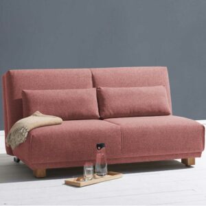 Klappsofa in Rosa Stoff Made in Germany