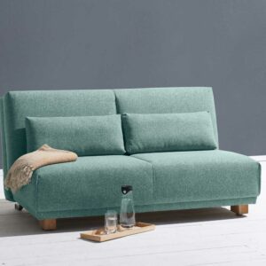 Faltsofa in Petrol Webstoff Made in Germany