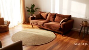 welche couch farbe bei braunem boden