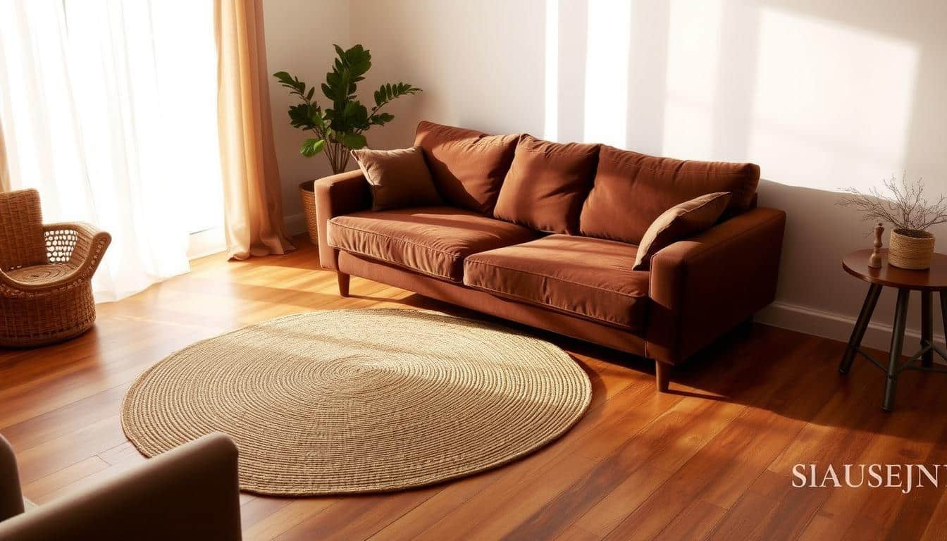 welche couch farbe bei braunem boden