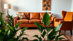 welche farbe passt zu cognac sofa