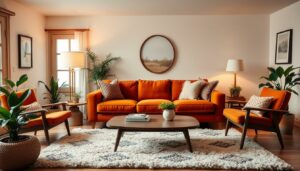 welche farbe passt zu orange couch