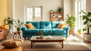 welche farbe passt zu türkis sofa