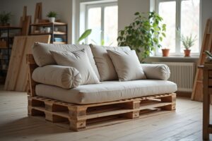 Schlafsofa aus Paletten selber bauen